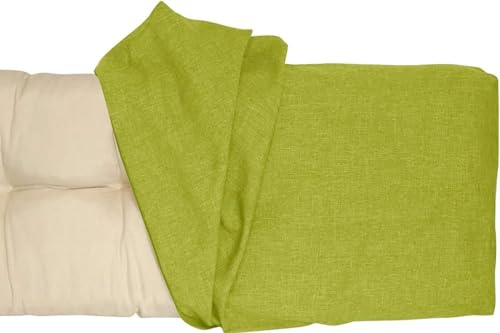 Bezug-Bankkissen Sitzkissen mit Reißverschluss Bezug für Sitzbank Waschbar Abnehmbar, Eckbank Auflagen Hussen für Innen Outdoor Fensterbank Couch(Fruchtgrün,80x60x8cm Thick) von AQIGR