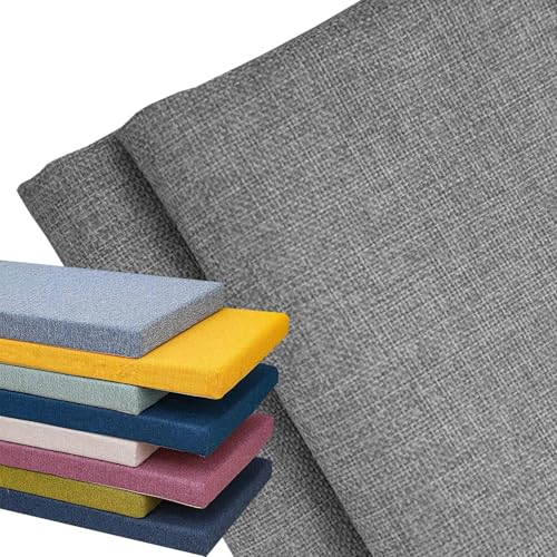 AQIGR Bezug-Bankkissen Sitzkissen mit Reißverschluss Bezug für Sitzbank Waschbar Abnehmbar, Eckbank Auflagen Hussen für Innen Outdoor Fensterbank Couch(Grau,110x55x10cm Thick) von AQIGR