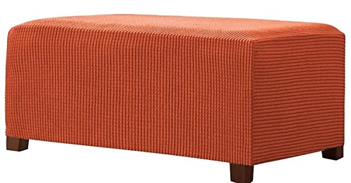 AQIGR Bezug Schonbezug für Hocker, Jacquard Quadratisch Hockerbezug, Hocker Husse für Fußhocker, Ottomane Überzug Maschinewaschbar Hockerabdeckung (Color : #8, Size : 130-160cm/51-62in) von AQIGR