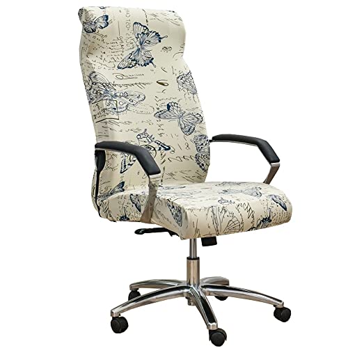 AQIGR Bezug für Bürostuhl Bürostuhl-Bezug Abnehmbare Elastische Universal Stretch Stuhlhussen Stuhlbezug Computer Stuhl Schreibtischstuhl Drehstuhl Office Chair Abdeckungen Hussen von AQIGR