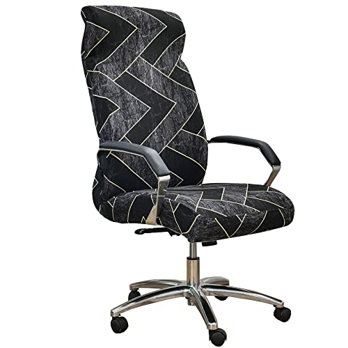 Bezug für Bürostuhl Bürostuhl-Bezug Abnehmbare Elastische Universal Stretch Stuhlhussen Stuhlbezug Computer Stuhl Schreibtischstuhl Drehstuhl Office Chair Abdeckungen Hussen von AQIGR