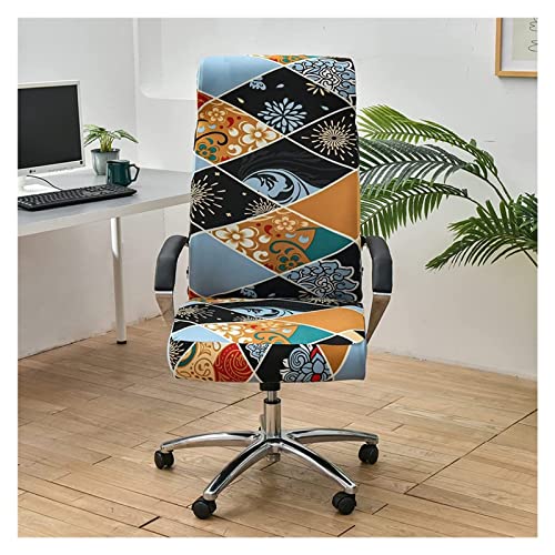 AQIGR Bürostuhl Abdeckung Bezug für Bürostuhl Bürostuhl husse Computerstuhl Drehstuhl bezug Bürostuhl Überwurf Schonbezug für Büro (Color : #2, Size : Medium) von AQIGR