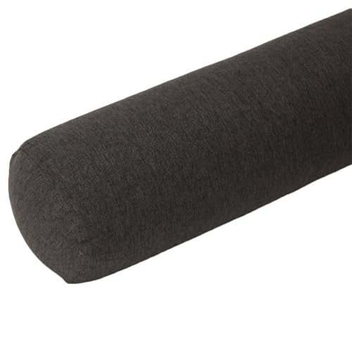 AQIGR Kissenrolle Nackenkissen Nackenrollenkissen Kissen Rolle, Unterstützung Rückenkissen Bolster Kissen für Hals, Beine, Rücken, Bett(Black,20x100cm) von AQIGR