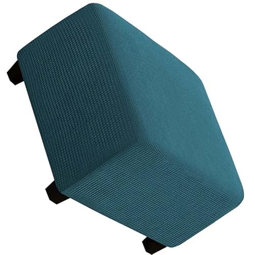 AQIGR Quadratischer Stretch-Fußhocker-Abdeckung, Ottomane-Abdeckung, Schonbezug Ottoman-Bezug 50×50/60×60/80×80 cm Rechteckiger, Rutschfester Hocker-Sofabezug mit elastischer Unterseite von AQIGR
