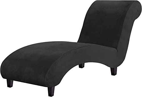 AQIGR Samt Chaise Luxus Chaise Bezug Für Chaiselongue Chaise Lounge Cover Liegesessel Stuhlbezug Elastische Relaxliege Deluxe Stuhlbezüge (Color : C) von AQIGR