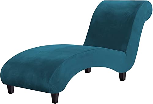 AQIGR Samt Chaise Luxus Chaise Bezug Für Chaiselongue Chaise Lounge Cover Liegesessel Stuhlbezug Elastische Relaxliege Deluxe Stuhlbezüge (Color : K) von AQIGR