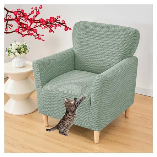 AQIGR Sesselbezug Stretch Sesselhusse, Sofaüberzug Clubsessel Sessel Bezug Cocktailsessel Armchair Sesselhussen mit Armlehne Hussen für Sessel für Eine Einfache Reinigung (Color : E4) von AQIGR