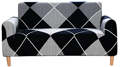 AQIGR Sofabezug 2/3 Sitzer mit Armlehne,Stretch Universal Sofa-Überwürfe Sofahusse für Sofa Jacquard Stoff Waschbar (Color : #3, Size : 3 Sitzplatz) von AQIGR