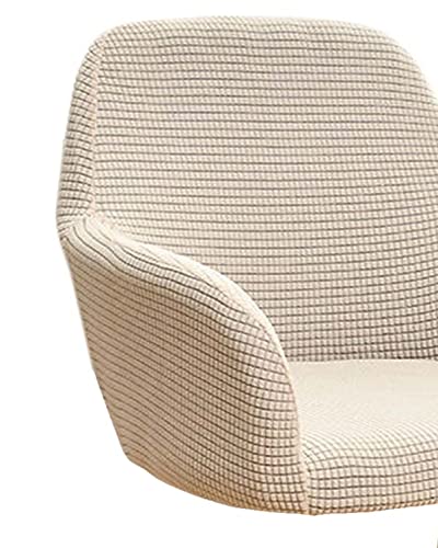 AQIGR Stretch Stuhlhussen Esszimmerstuhl Bezug mit Armlehnen Set 1/2/4/6/8 Büro-Stuhlhussen Rückenlehne Stuhlabdeckung Grauer Samt Stuhl Abdeckung Hoher Sessel-Schutzhülle-bezüge von AQIGR