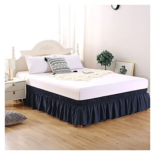 AQIGR Bettrock 180 x 200 140x200 200x200 gebürstetes Polyester, mit DREI Stoffseiten, elastischer Staub-Rüschen, leicht anzubringen, mit 45 cm Länge (Color : F, Size : 200 * 200+45cm) von AQIGR