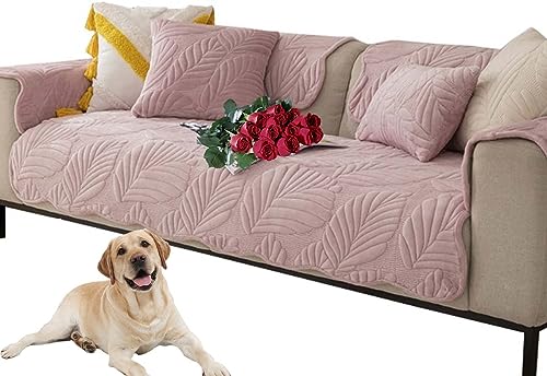 Gesteppte Dicker Sofabezug 1 2 3 4 Sitzer, L Form Sofaüberwurfe, Ecksofa Schonbezug Pets Dog Couch Sofa Überwürfe Anti-rutsch Sofaschutz, Ultra Weicher Sofaschoner ( Color : #30 , Size : 90x210cm/1PC von AQIGR