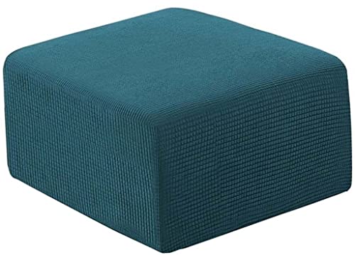 Hockerbezug Quadratisch/Rechteckig 40x40/60x60 Ottoman Cover Ottomane Schonbezug Hocker Hussen für Fußhocker Stretch Ottomane Abdeckung für Hocker Protector Hockerabdeckung ( Color : #12 , Size : L ) von AQIGR
