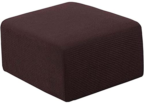 Hockerbezug Quadratisch/Rechteckig 40x40/60x60 Ottoman Cover Ottomane Schonbezug Hocker Hussen für Fußhocker Stretch Ottomane Abdeckung für Hocker Protector Hockerabdeckung ( Color : #9 , Size : L ) von AQIGR