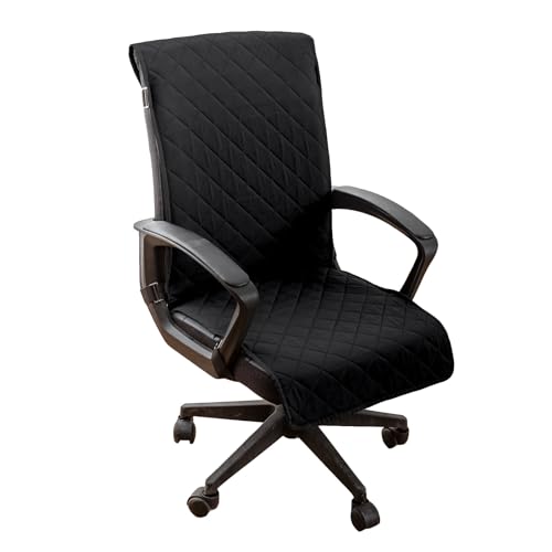 Reversible Bezug für Bürostuhl Wasserdichte Sitzbezug/Stuhlhussen für Esszimmerstühle Computer-Bürostuhl Bezug Universal Stuhl Bezüge Drehstuhl für Bürostuhl Armlehnen Stuhl ( Color : #3 , Size : XL ) von AQIGR
