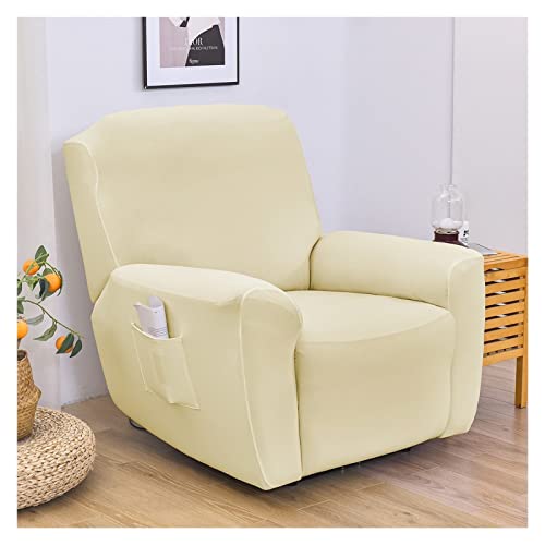 Sesselschoner für Relaxsessel Mit Armlehnen 1/2/3 Sitzer Sesselbezug Sesselauflage Stretch Relaxsofa Bezüge 4/6/8-Teilig Relaxsofa Schonbezüge mit Seitentasche, Möbelschutz für Wohnzimmer ( Color : #1 von AQIGR