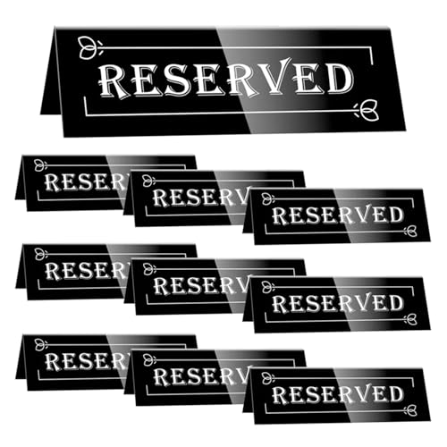 10PCS Acryl Gast Reservierung Tisch Zelte Zeichen Wasserdicht Hintergrund Doppelseitige Sitz Zeichen 10PCS Acryl Gast Reservierung Tisch Zelte Zeichen Wasserdicht Hintergrund Doppelseitige Sitz Zeichen von AQIOERH