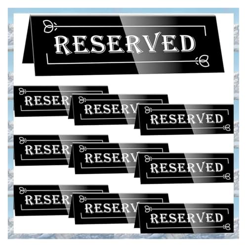 10PCS Reserviert Tisch Zeichen Acryl Gast Reservierung Zelte Zeichen Wasserdicht Hintergrund Doppelseitige Sitz Sig 10PCS Reserviert Tisch Zeichen Acryl Gast Reservierung Zelte Zeichen Wasserdicht Hintergrund Doppelseitige Sitz Sig von AQIOERH