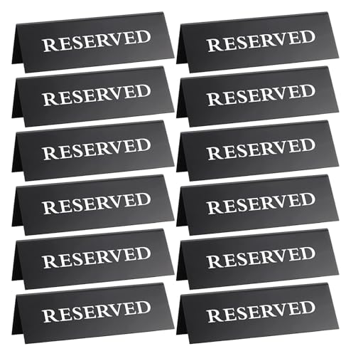 12PCS Doppelseitige Acryl Tisch Reserviert Zeichen Umgekehrt Zelt Reservierung Sitz for Restaurant 12PCS Doppelseitige Acryl Tisch Reserviert Zeichen Umgekehrt Zelt Reservierung Sitz for Restaurant von AQIOERH