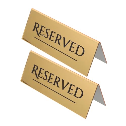 2 stücke Goldene Vorbehalten Zeichen 17CM x 65CM Restaurant Hotel Hochzeit Konferenz Sitz Anordnung Tisch Dekor 2 stücke Goldene Vorbehalten Zeichen 17CM x 65CM Restaurant Hotel Hochzeit Konferenz Sitz Anordnung Tisch Dekor von AQIOERH