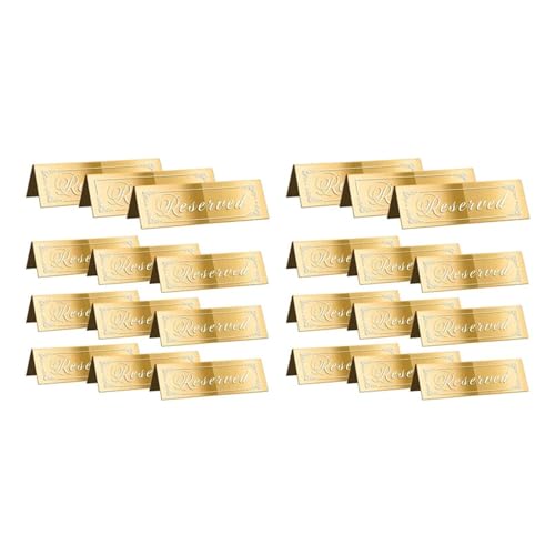24PCS Reserviert Tisch Zeichen, Gold for Hochzeit, Acryl Doppelseitige Sitz Gast Reservieren 24PCS Reserviert Tisch Zeichen, Gold for Hochzeit, Acryl Doppelseitige Sitz Gast Reservieren von AQIOERH