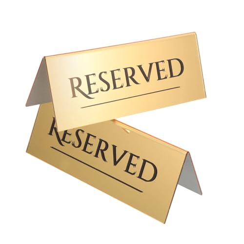 2Pcs Sitz Platte Reserviert Tisch Signage for Bankett Marker Hochzeit Konferenz Zimmer Reservierung Plaque Hotel 2Pcs Sitz Platte Reserviert Tisch Signage for Bankett Marker Hochzeit Konferenz Zimmer Reservierung Plaque Hotel von AQIOERH