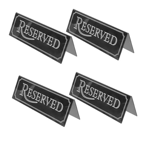 4Pcs Reserviert Tisch Logo Bar Zeichen Stuhl Zeichen Esszimmer Brief Party Karte Ort Karten Acryl Bankett 4Pcs Reserviert Tisch Logo Bar Zeichen Stuhl Zeichen Esszimmer Brief Party Karte Ort Karten Acryl Bankett von AQIOERH