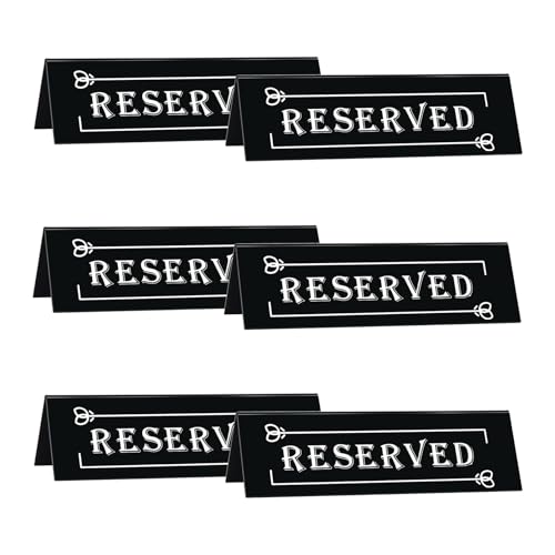 6Pcs Reserviert Sitze Zeichen for Restaurant Acryl Doppel Seite Gast Zeichen Bord Hochzeit Tisch 6Pcs Reserviert Sitze Zeichen for Restaurant Acryl Doppel Seite Gast Zeichen Bord Hochzeit Tisch von AQIOERH