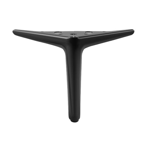 AQIOERH 4 Stück/Set Möbelfüße for TV-Schrank, Sofa, Nachttisch, Metall-Stützfüße, Belastung 400 kg, Metall-Stativ-Stützfüße, Hardware 18–25 cm möbelfüße stützfuß(Black 18 cm) von AQIOERH