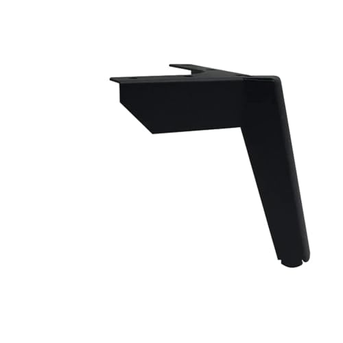 AQIOERH 4 Stück Sofabeine for Möbel Metall Schwarz Gold TV-Schrank Bett Couchtisch Beine Schreibtisch Hocker Stuhl Fuß Hardware 8/10/12/15 cm möbelfüße stützfuß(Black-12cm-4pcs) von AQIOERH