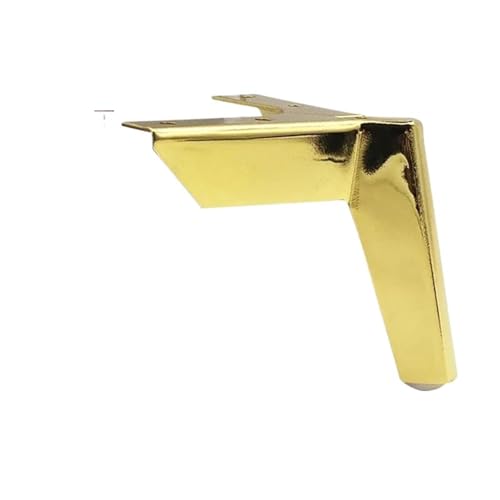 AQIOERH 4 Stück Sofabeine for Möbel Metall Schwarz Gold TV-Schrank Bett Couchtisch Beine Schreibtisch Hocker Stuhl Fuß Hardware 8/10/12/15 cm möbelfüße stützfuß(Gold-12cm-4pcs) von AQIOERH