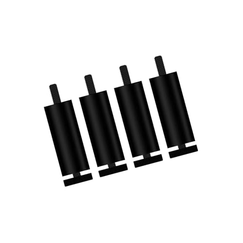 AQIOERH 4 Stück Sofafüße Möbelbeine Ersatzbeine for Couchtisch Kleiderschrank TV-Ständer möbelfüße stützfuß(Black 10cm) von AQIOERH