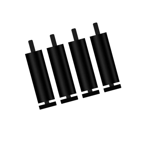 AQIOERH 4 Stück Sofafüße Möbelbeine Ersatzbeine for Couchtisch Kleiderschrank TV-Ständer möbelfüße stützfuß(Black 18cm) von AQIOERH