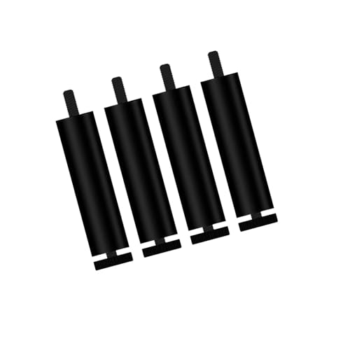AQIOERH 4 Stück Sofafüße Möbelbeine Ersatzbeine for Couchtisch Kleiderschrank TV-Ständer möbelfüße stützfuß(Black 20cm) von AQIOERH