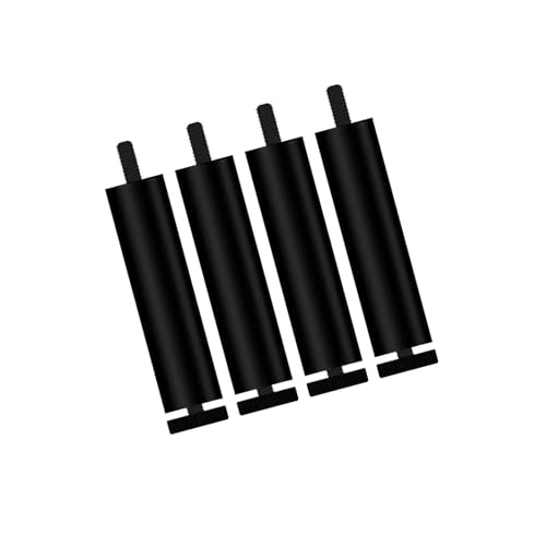 AQIOERH 4 Stück Sofafüße Möbelbeine Ersatzbeine for Couchtisch Kleiderschrank TV-Ständer möbelfüße stützfuß(Black 25cm) von AQIOERH