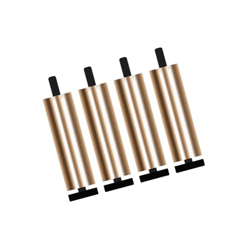 AQIOERH 4 Stück Sofafüße Möbelbeine Ersatzbeine for Couchtisch Kleiderschrank TV-Ständer möbelfüße stützfuß(Gold 18cm) von AQIOERH