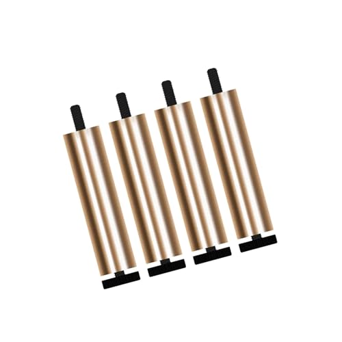 AQIOERH 4 Stück Sofafüße Möbelbeine Ersatzbeine for Couchtisch Kleiderschrank TV-Ständer möbelfüße stützfuß(Gold 25cm) von AQIOERH
