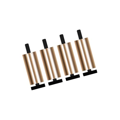 AQIOERH 4 Stück Sofafüße Möbelbeine Ersatzbeine for Couchtisch Kleiderschrank TV-Ständer möbelfüße stützfuß(Gold 8cm) von AQIOERH