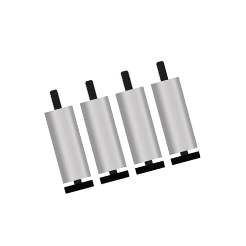 AQIOERH 4 Stück Sofafüße Möbelbeine Ersatzbeine for Couchtisch Kleiderschrank TV-Ständer möbelfüße stützfuß(Silver 10cm) von AQIOERH