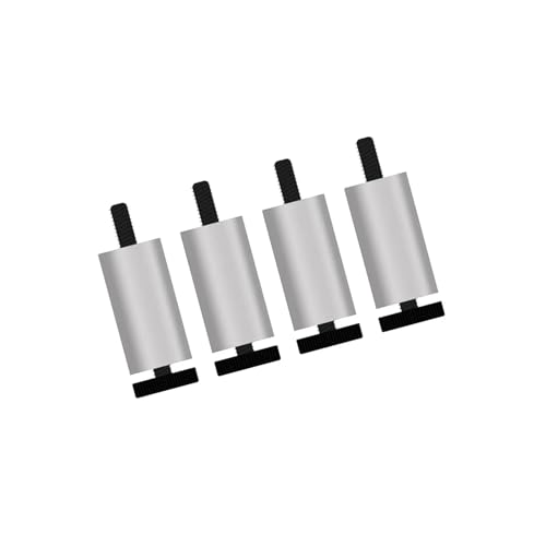 AQIOERH 4 Stück Sofafüße Möbelbeine Ersatzbeine for Couchtisch Kleiderschrank TV-Ständer möbelfüße stützfuß(Silver 15cm) von AQIOERH
