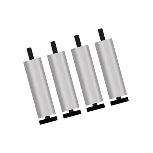 AQIOERH 4 Stück Sofafüße Möbelbeine Ersatzbeine for Couchtisch Kleiderschrank TV-Ständer möbelfüße stützfuß(Silver 18cm) von AQIOERH