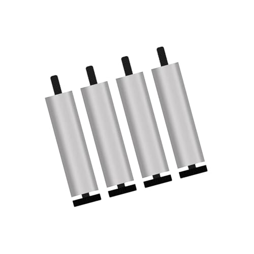 AQIOERH 4 Stück Sofafüße Möbelbeine Ersatzbeine for Couchtisch Kleiderschrank TV-Ständer möbelfüße stützfuß(Silver 20cm) von AQIOERH
