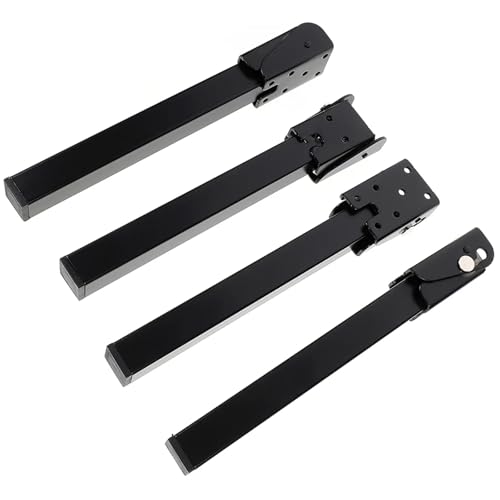 AQIOERH 4 Stücke Tisch Klapp Stützbeine Metall for Laptop Schreibtisch Quadratischen Tisch Möbel Sofa Bett Beine Füße möbelfüße stützfuß von AQIOERH