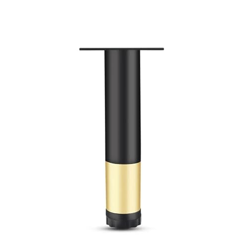 AQIOERH 4 Teile/Satz Edelstahl Möbel Beine TV Schrank Fuß Sofa Bein Hardware Schrank Füße Möbel Zubehör Mit Schrauben möbelfüße stützfuß(BlackGold 20cm 4pcs) von AQIOERH
