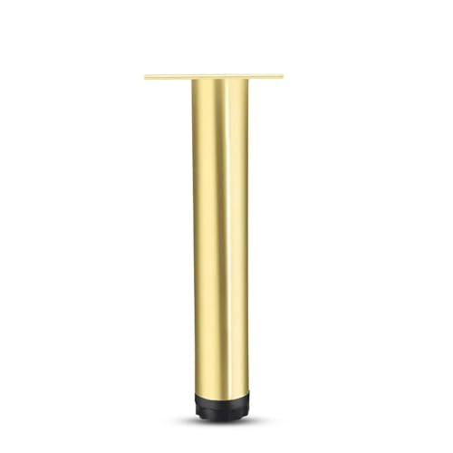 AQIOERH 4 Teile/Satz Edelstahl Möbel Beine TV Schrank Fuß Sofa Bein Hardware Schrank Füße Möbel Zubehör Mit Schrauben möbelfüße stützfuß(Gold 10cm 4pcs) von AQIOERH