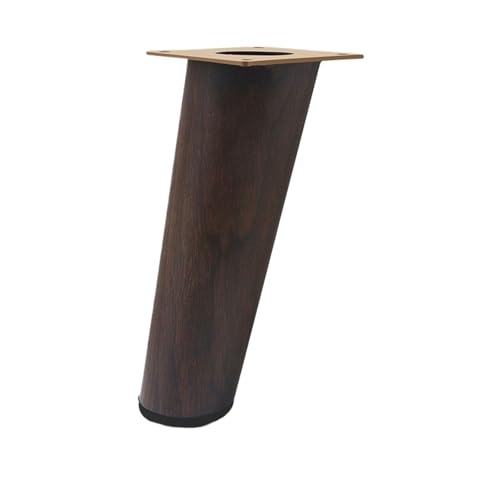 AQIOERH 4 Teile/Satz Holzmaserung Farbe Schrank Füße Sofa Füße Möbel Füße TV Schrank Tisch Beine möbelfüße stützfuß(Black Walnut 15cm) von AQIOERH