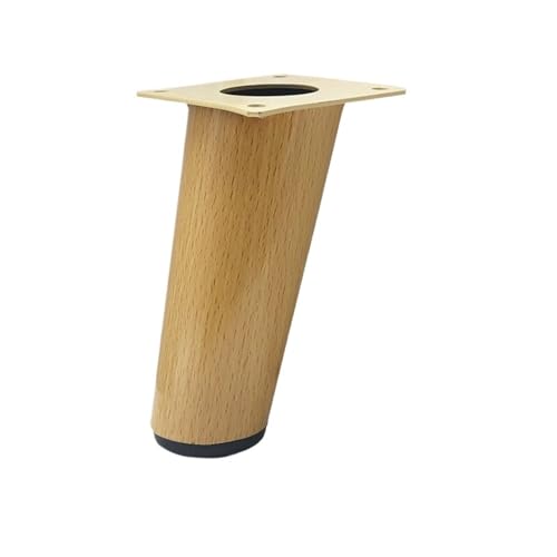 AQIOERH 4 Teile/Satz Holzmaserung Farbe Schrank Füße Sofa Füße Möbel Füße TV Schrank Tisch Beine möbelfüße stützfuß(White Oak 12cm) von AQIOERH