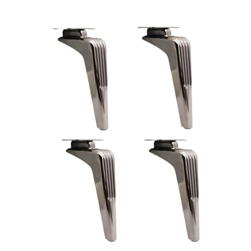 AQIOERH 4 stücke 15/18 cm for Sofa Füße Metall Möbel Beine Schwarz Gold Unterstützung Badezimmer Schrank Bett Kaffee Tisch Beine Ersatz möbelfüße stützfuß(4pcs 15cm Gun Black) von AQIOERH