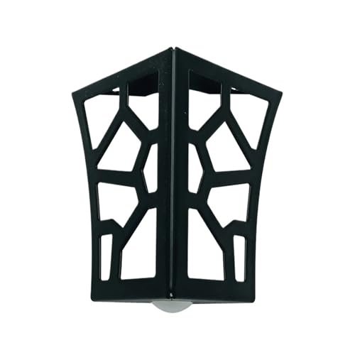 AQIOERH Metall-Möbelbeine, ausgehöhlt, 1,2 mm, 4 Stück, Schrank, Gold/Schwarz/Silber, Schrankständer, Füße, Ersatz möbelfüße stützfuß(Black 100mm) von AQIOERH