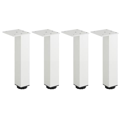 AQIOERH Möbelfüße, verstellbare quadratische Schrankfüße, Aluminium-Stützfüße, Kissen, Sofa, Couchtisch möbelfüße stützfuß(Silver 15cm) von AQIOERH
