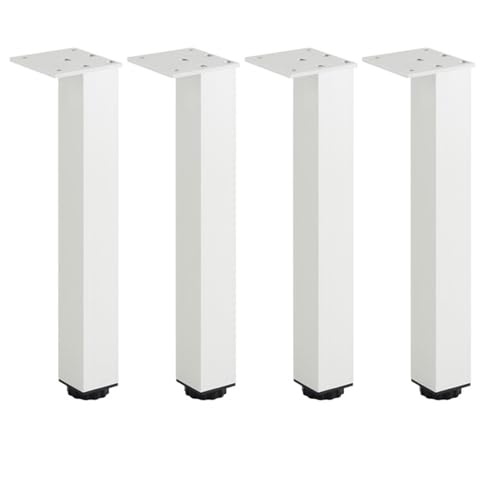 AQIOERH Möbelfüße, verstellbare quadratische Schrankfüße, Aluminium-Stützfüße, Kissen, Sofa, Couchtisch möbelfüße stützfuß(Silver 25cm) von AQIOERH